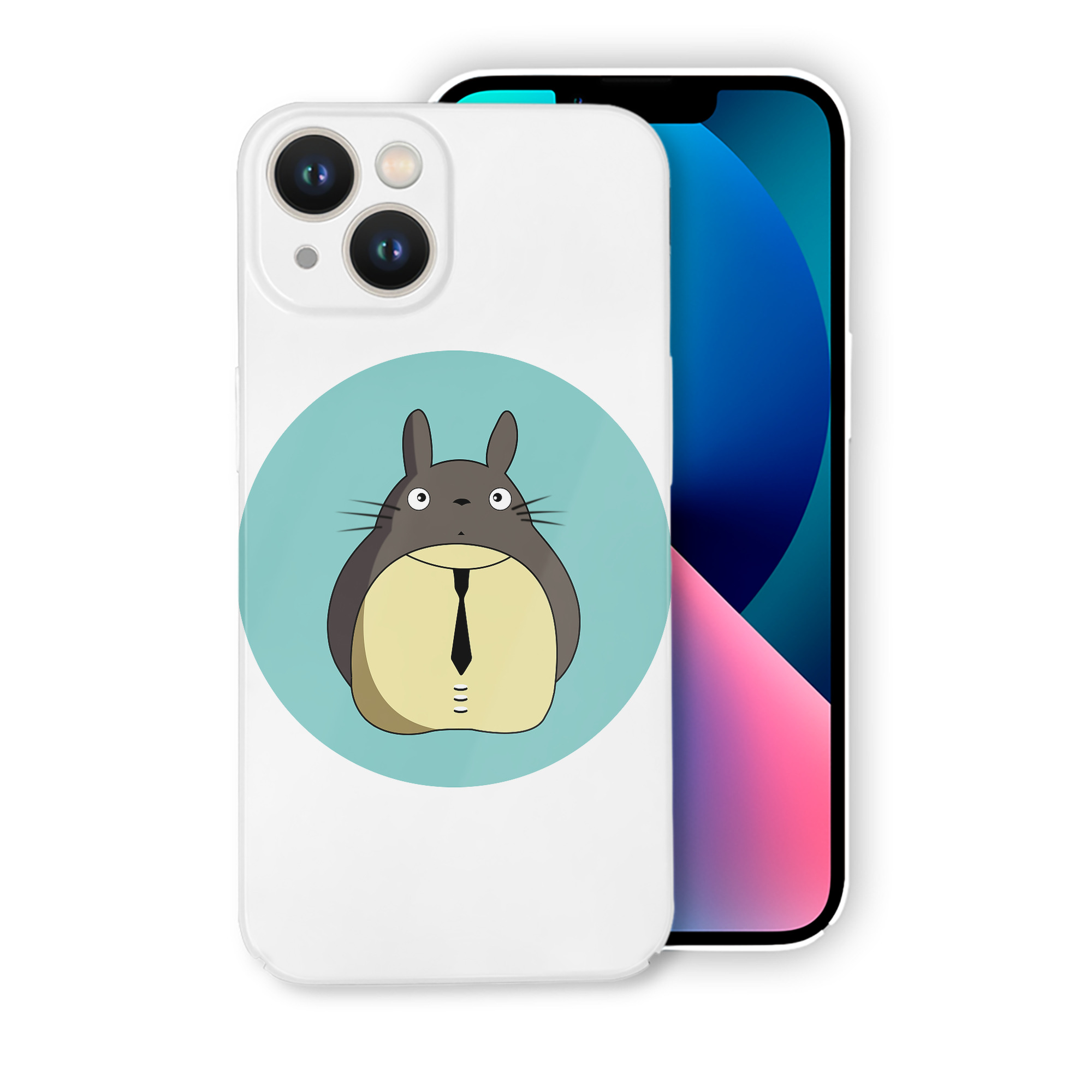 （画像用） となりのトトロ 草壁メイ 草壁サツキ My Neighbor Totoro Satsuki Kusakabe Mei Kusakabe 【iPhone 14シリーズ対応】ハードケース